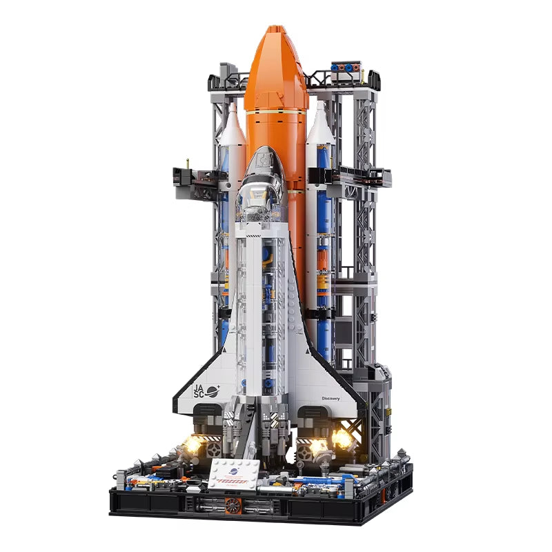 -8513 Space Rocket Space Shuttle to Explore the Moon Space Rocket Build Model Adult Children'S Building Blocks Toy