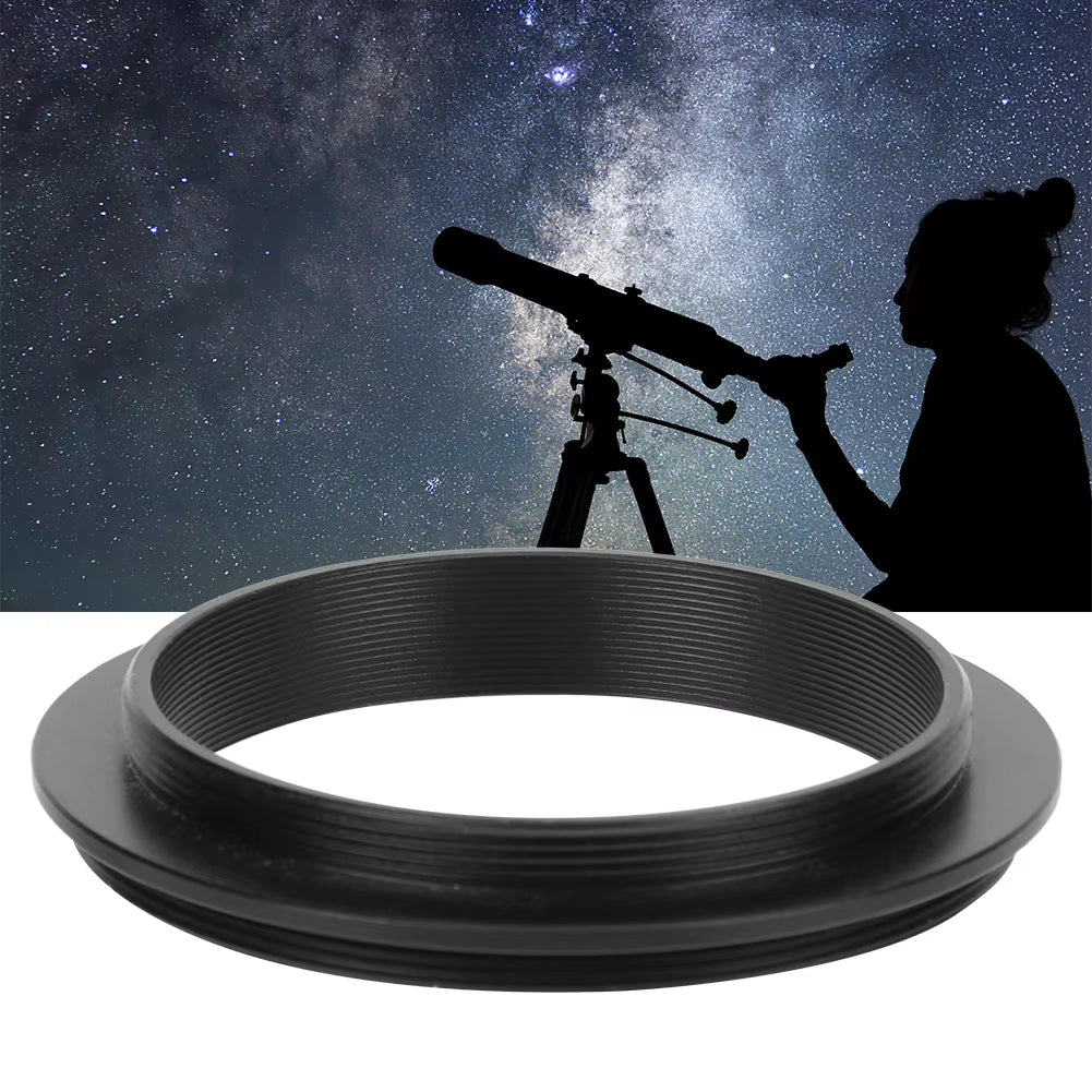 Astronomical Telescope Adapter M48Mm‑ M54Mm Adapter Aluminium Alloy Black Astronomical Telescope Accessory