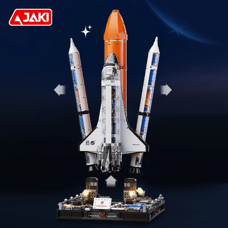 -8513 Space Rocket Space Shuttle to Explore the Moon Space Rocket Build Model Adult Children'S Building Blocks Toy