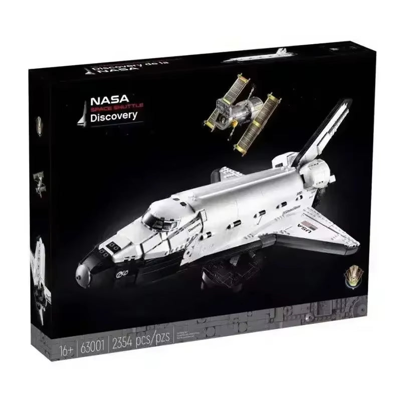 In Stock 63001 New 2354 Pcs Space Shuttle Model Building Blocks Bricks Space Agency Creative Toys Kids Gifts Compatible 10283