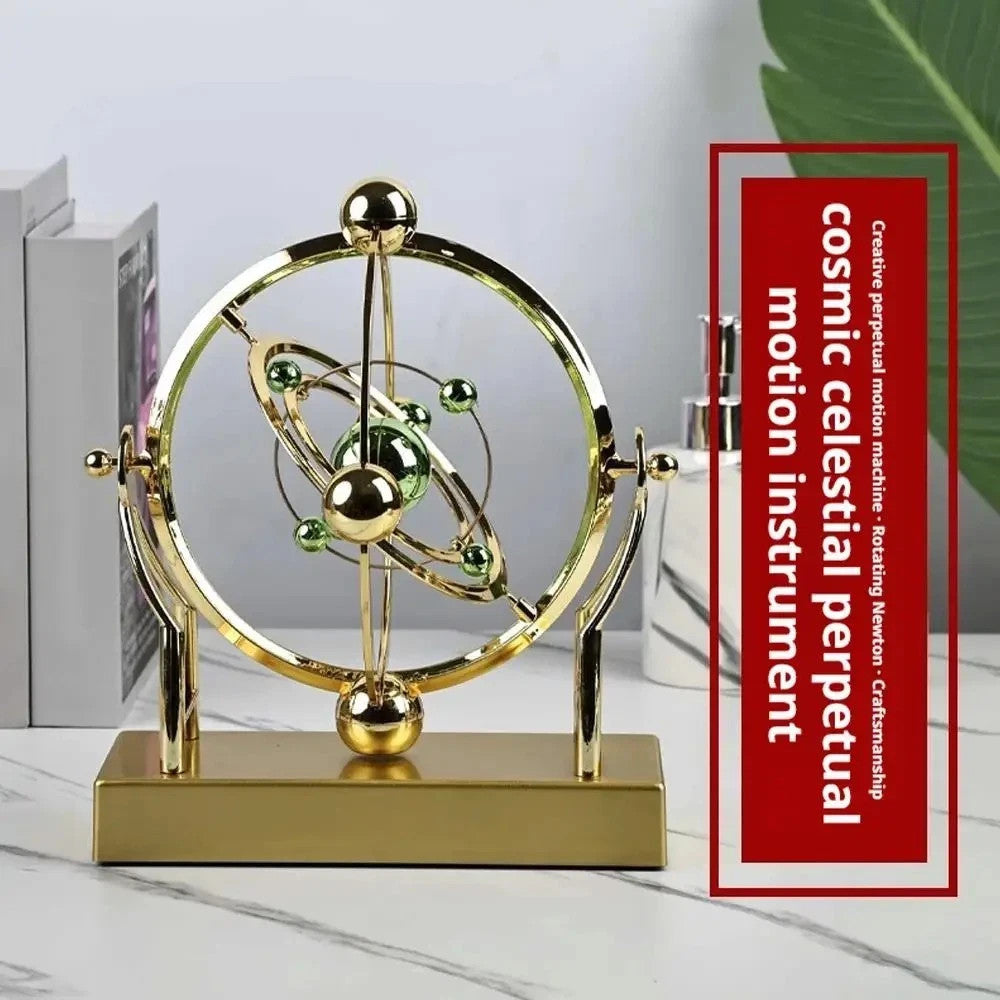 Celestial Orbit Pendulum Perpetual Motion Machine, Art Desk Decor Astronomy
