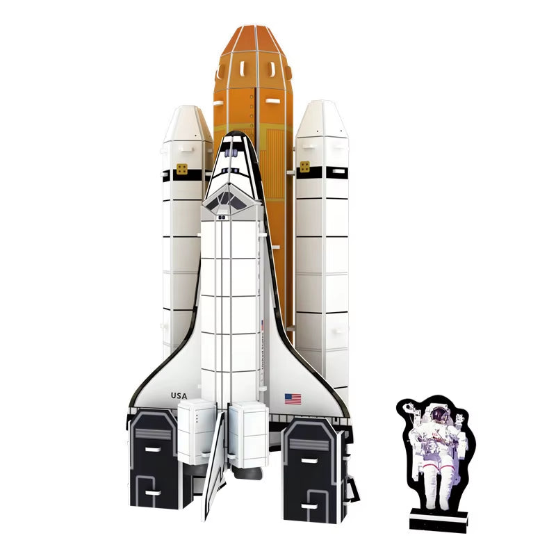 3D Puzzle Space Model Space Exploration Handmade DIY Paper Assembly Early Education Educational Toys Creative Gift Jigsaw