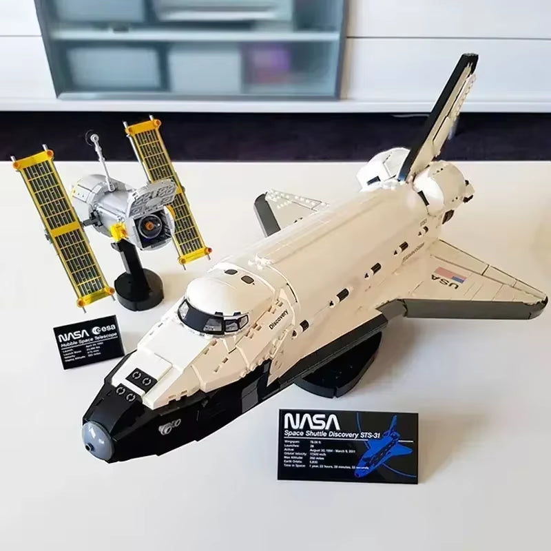 In Stock 63001 New 2354 Pcs Space Shuttle Model Building Blocks Bricks Space Agency Creative Toys Kids Gifts Compatible 10283