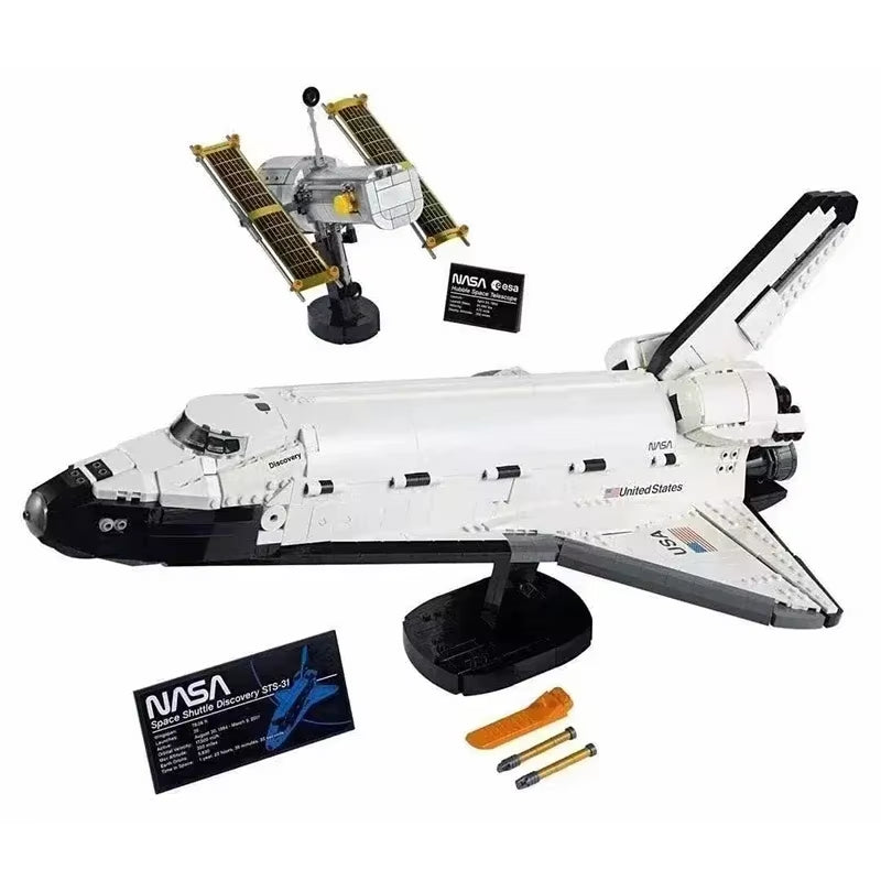 In Stock 63001 New 2354 Pcs Space Shuttle Model Building Blocks Bricks Space Agency Creative Toys Kids Gifts Compatible 10283